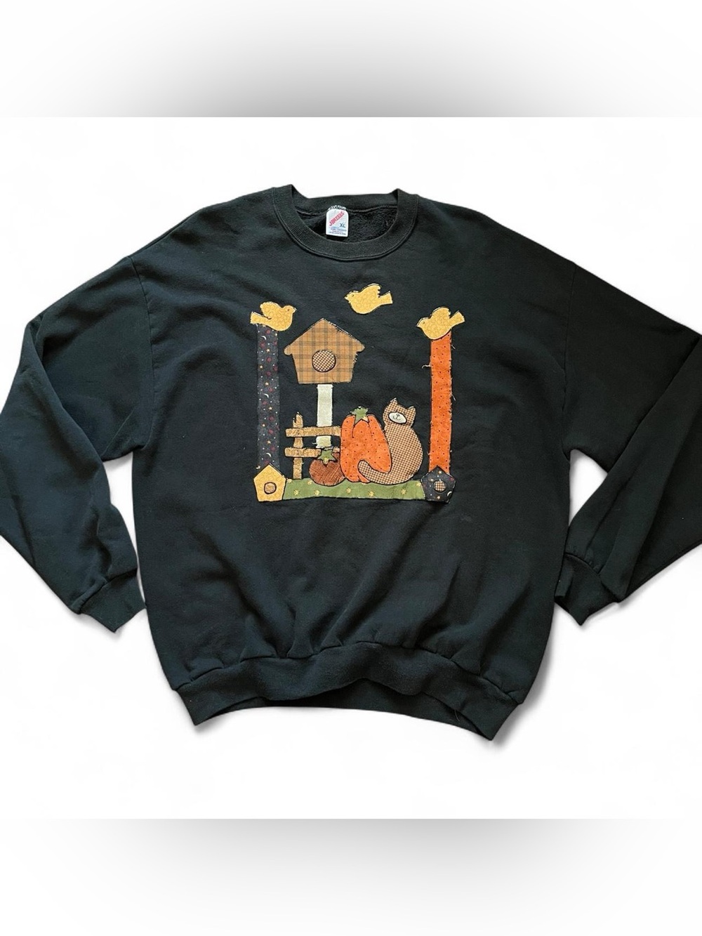 Vintage Fall Black Sweatshirt